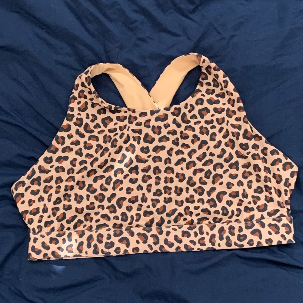 Leopard Print Fabletics Sports Bra